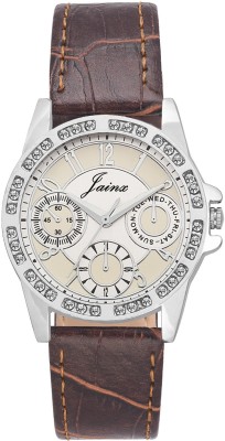 JAINX JW575 Chrono Beige Dial Watch  - For Women   Watches  (Jainx)