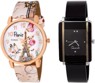 ReniSales PARIS EIFFEL TOWER STYLISH MULTICOLOR DIAL GIRL WATCH COMBO0030 Watch  - For Girls   Watches  (ReniSales)