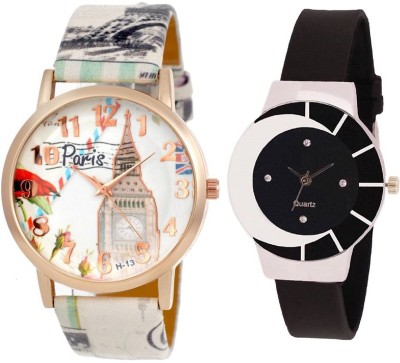 ReniSales PARIS EIFFEL TOWER STYLISH MULTICOLOR DIAL GIRL WATCH COMBO20 Watch  - For Girls   Watches  (ReniSales)