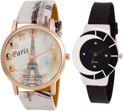 ReniSales PARIS EIFFEL TOWER STYLISH MULTICOLOR DIAL GIRL WATCH COMBO19 Watch  - For Girls   Watches  (ReniSales)