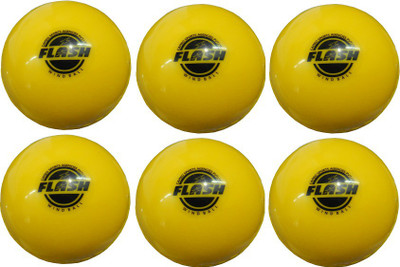 

Flash Wind Cricket Rubber Ball(Pack of 6, Yellow)