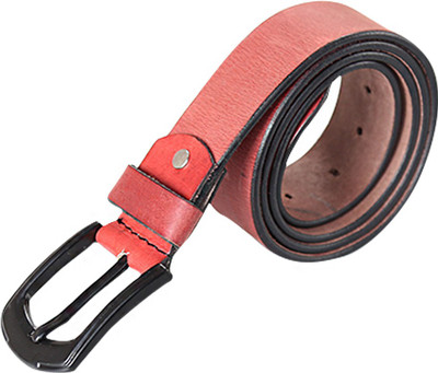 

Style 98 Men Formal, Casual, Party Red Genuine Leather Belt