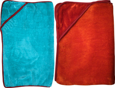 Welo 3D Printed  Woollen Blanket(Fur, Blue_Red