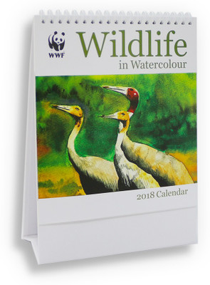 

WWF DC 18108 2018 Table Calendar(Multicolor, Wildlife in Watercolour)