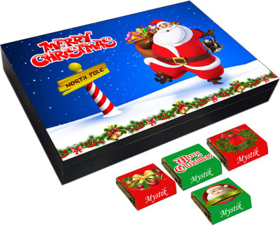 

Mystik Christmas Santa 12 Pc Chocolate Gift Box Brittles(Pack of 8, 144 g)