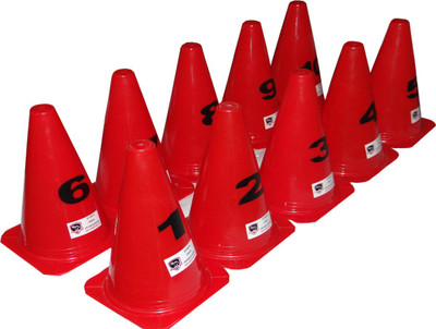 

scuba fit-ness Cone Marker Pack of 10(Red)