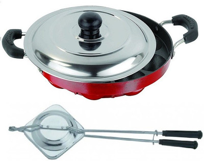 Omic Omic Classic Appam Pan Lid & Sandwich Toast Cookware Set(Aluminium, 2 - Piece) available at flipkart for Rs.660