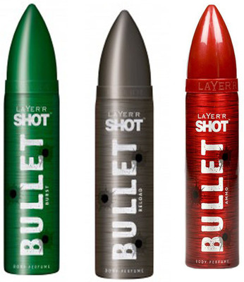 LAYERR SHOT BULLET Body Spray - For Men(135 ml)