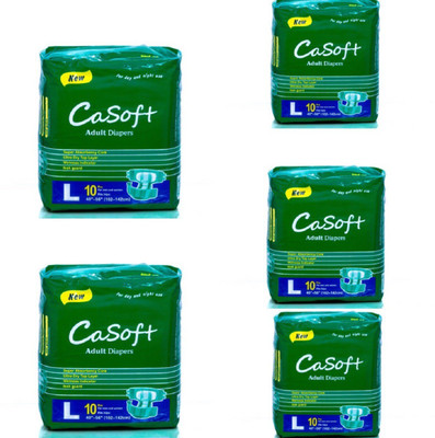 

Quick Shel CASOFT SUPER ABSORBENCY CORE:ULTRA DRY TOP LAYER:WETNESS INDICATOR:LEAK GUARD Adult Diapers - L(50 Pieces)
