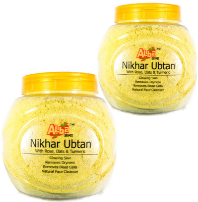 

Alba NIKHAR UBTAN JAR PACK- WITH ROSE, OATS, TURMERIC AND SANDALWOOD COMBO PACK OF 2*450g (900g)(900 g)