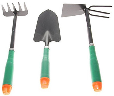 

Sukot 3-Piece Gardening Hand Tool Set - Trowel, Mini-Rake and Cultivator Garden Tool Kit(3 Tools)