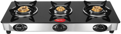 Pigeon Ultra Glass, Stainless Steel Manual Gas Stove(4 Burners)