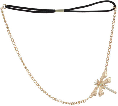 

FAYON Weekend Casual Golden Dragonfly Hair Chain(Gold)