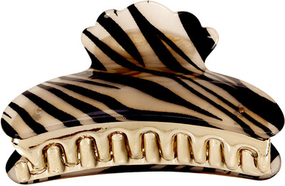 

Bijou Vertex Tiger Print Bulldog Hair Claw(Beige)