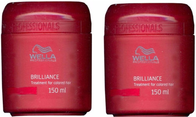 

wella Professional brilliance treatment mask for colored hair 150ml pack of 2(150 ml)