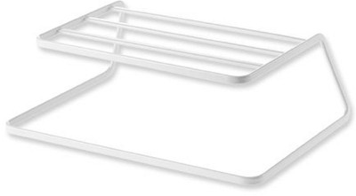 

eoan international Plate Stand Single Step- White Steel Kitchen Rack(White)