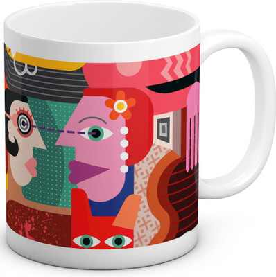 

OyeHoe Retro Style II Coffee Ceramic Mug(300 ml), White
