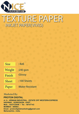 

NICE INKJ30 ruled 4x6 Inkjet Paper(Set of 1, White)