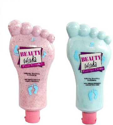 

Beauty Works Foot Cream And Scrub Combo(400 ml, Set of 2)
