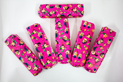 

Shopkooky Perfect to Gift Slim Cartoon Minion Pouches for Kids return gifts /gifts online Art Canvas Pencil Boxes(Set of 6, Multicolor)