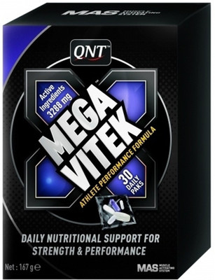 

QNT QNT Mega Vitek Daily Multivitamins (30 Daily Packs) Weight Gainers/Mass Gainers(0.136 kg, Unflavored)