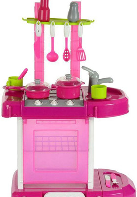 Kashti Pink Kitchen Set with Light and Sound