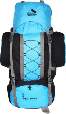 

Rockchase Backpack for Hunting Shooting Camping Hiking Traveling Rucksack - 75 L(Blue)