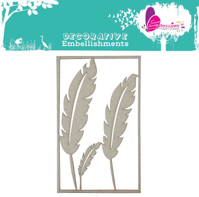

expressions craft stamps Designer Feather DIY Chipboard Embellishment Theme, Scrapbook Kit(DIY)