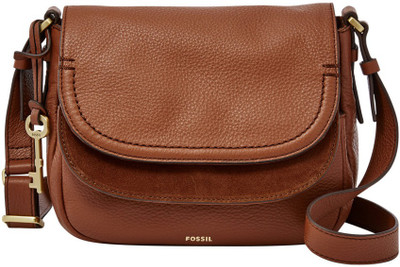 

Fossil Women Casual Brown Genuine Leather Sling Bag