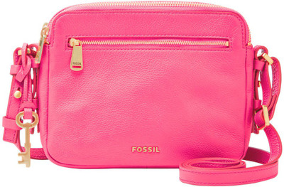 

Fossil Women Casual Pink Genuine Leather Sling Bag