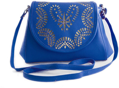 

VOAKA Women Casual Blue PU Sling Bag