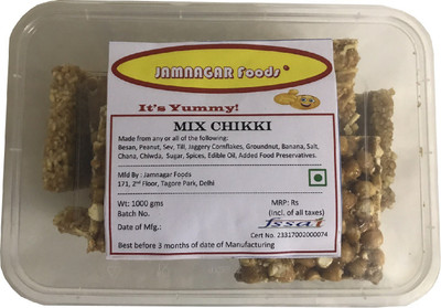

Jamnagar Foods MIX CHIKKI GAJAK 1000 GM(1000 g)