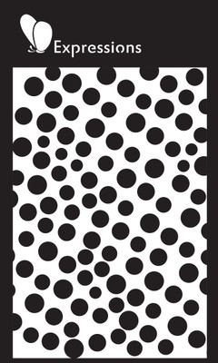 

expressions craft stamps Dots EST6029 Hand made Design Stencil(Pack of 1, Art stencil)