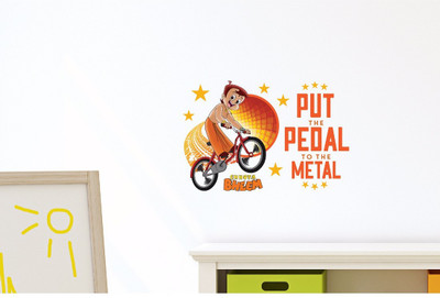 

Asian Paint  Wall Ons Chhota Bheem Cycling - Put the Pedal on the Metal (PVC Vinyl, 45.72 cm x 33.02 cm) Sticker(Pack of 1, Multicolor