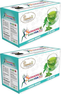

Nemko Ayurveda Slimming Green Tea Combo Tulsi Green Tea Bags Box(100 g)
