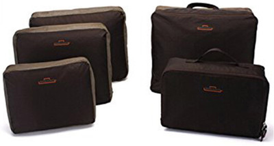 

Ez-life Bags in Bag Travel Organizer Set of 5- Coffee Brown(Brown)