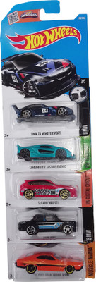 

kidoz kingdom HOT WHEELS BASIC CARS MIX 5 PCS SET(Multicolor)