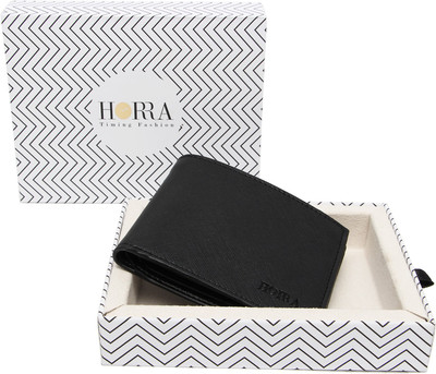 

Horra Men Black Artificial Leather Wallet(8 Card Slots)