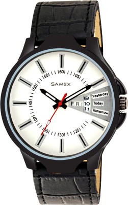 SAMEX STYLISH FASHION BRANDED BIG DIAL BEST PRICE DISCOUNTED DAY DATE FAST SELLING WATCH Watch  - For Men   Watches  (SAMEX)