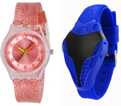 COSMIC BLUE COBRA DIGITAL LED BOYS WATCH WITH XYZ-SPARKLING LIGHT RED FEATHER OR LIGHT WEIGHT children Watch  - For Boys & Girls   Watches  (COSMIC)