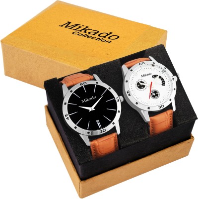 Mikado Multicolor timepeice collection of two analog watches combo for men Watch  - For Men   Watches  (Mikado)