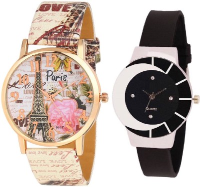 ReniSales PARIS EIFFEL TOWER STYLISH MULTICOLOR DIAL GIRL WATCH COMBO15 Watch  - For Girls   Watches  (ReniSales)