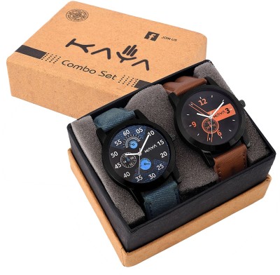 KAYA Combo LR0102 Chronograph Pattern New Analog Watch  - For Boys   Watches  (KAYA)