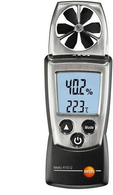 

Testo 410-2 Air Velocity 0.4 to 20 m/s range Vane Digital Anemometer