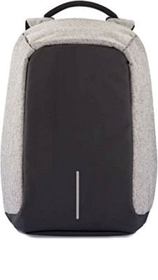 

Shrih Stylish Black And Grey Backpack with USB Charging Point Waterproof Backpack(Black, Grey, 19 L)