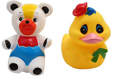 

Shoppernation Cute Duck Teddy Design Squeeze Toy Bath Toy(Multicolor)