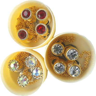 

TLO jeans Button 007600 DIAMOND Stone, Metal Buttons(Pack of 12)