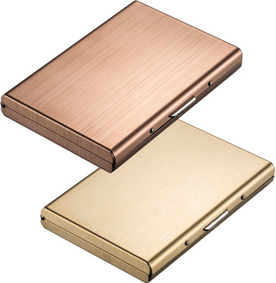 

Stealodeal Gold and Rose Gold Metal Limited Edition Atm 6 Card Holder(Set of 2, Gold, Maroon)