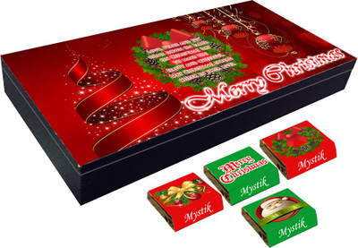 

Mystik Merry Christmas 10 Pieces Chocolate Gift Box Brittles(Pack of 7, 120 g)