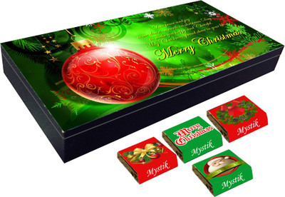 

Mystik Merry Christmas 10 Pcs Chocolate GIFT BOX Brittles(Pack of 2, 120 g)